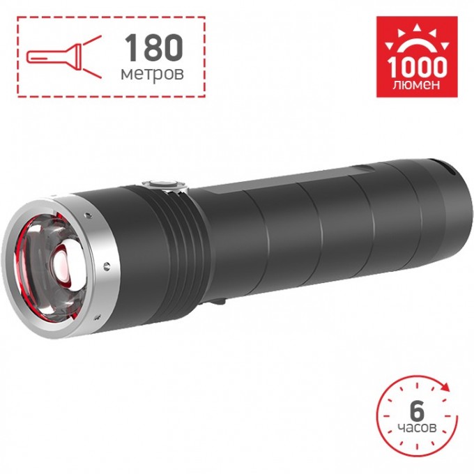 Аккумуляторный фонарь LED LENSER MT10 с аксессуарами 500925